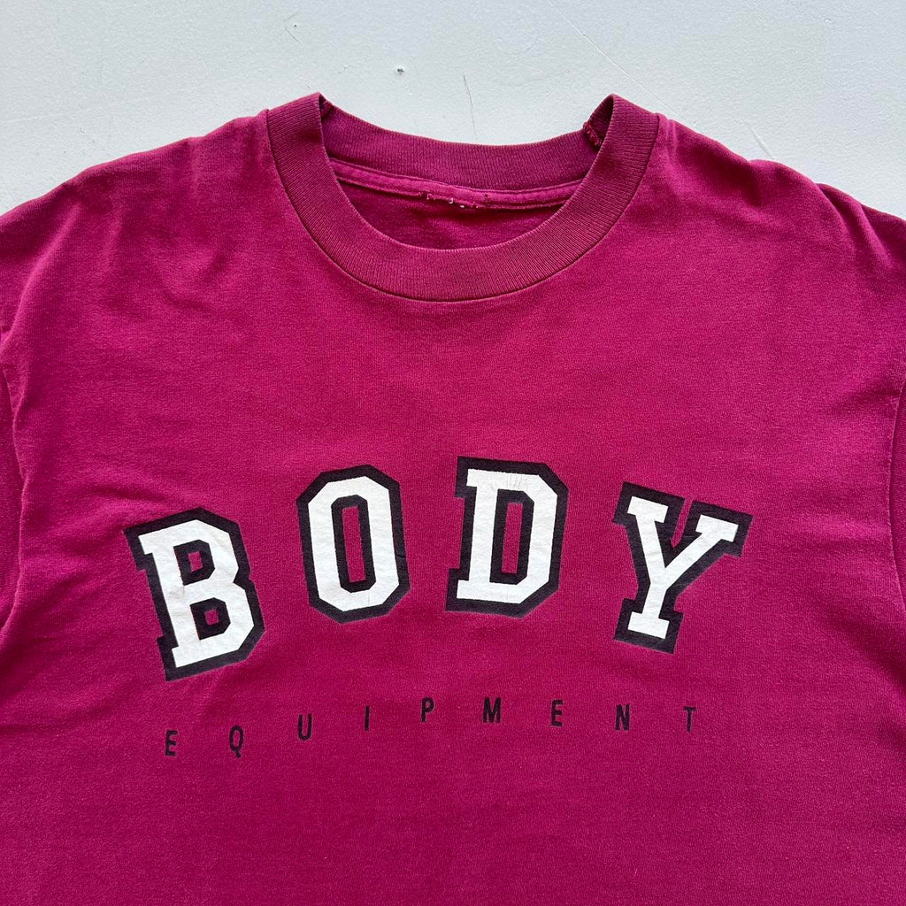 Burgundy Body Equiptment 90s Vintage T-shirt - Large