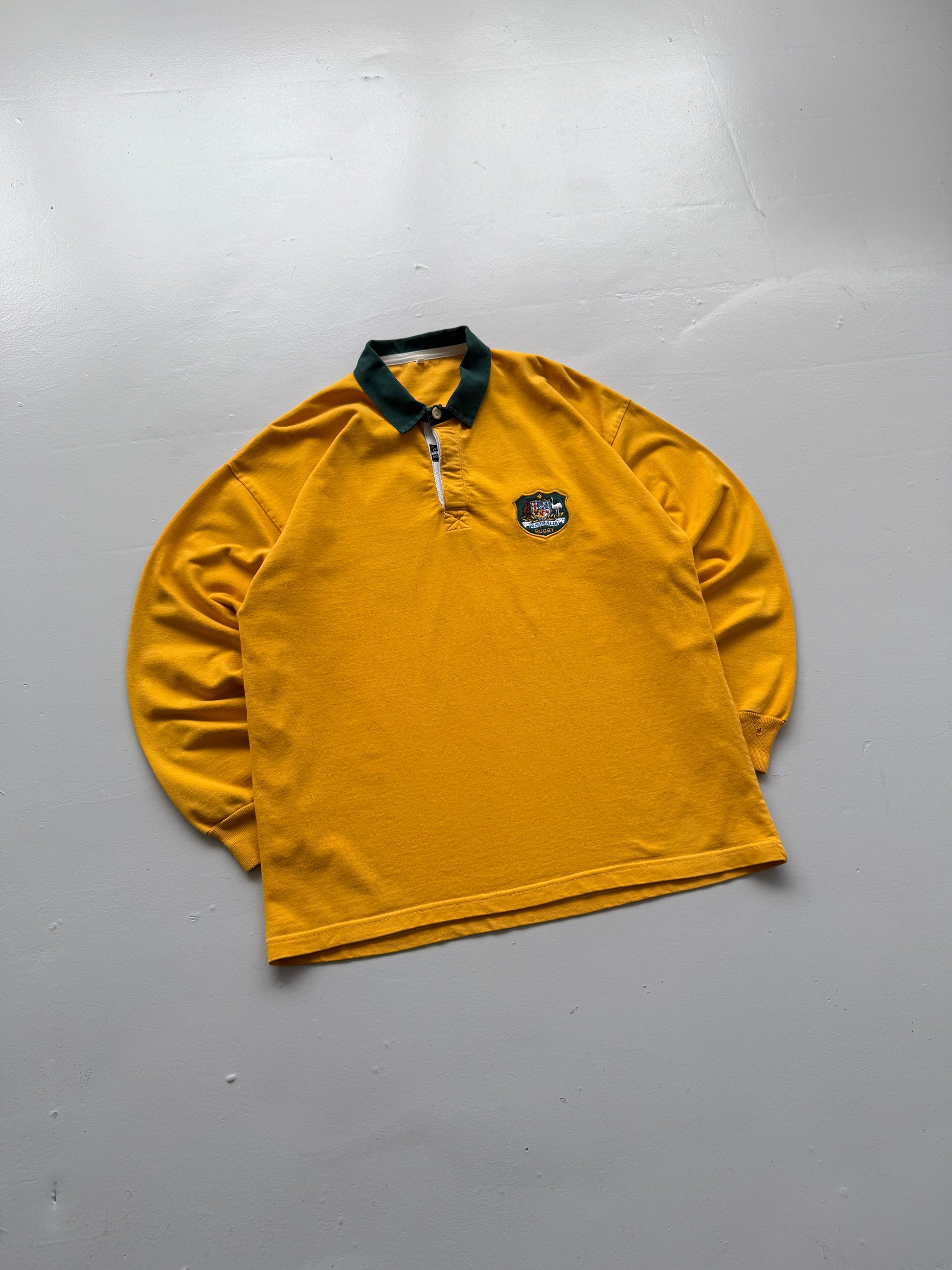 Yard Line Australia Rugby 90's Vintage Long Sleeve Rugby Polo Jersey - XL