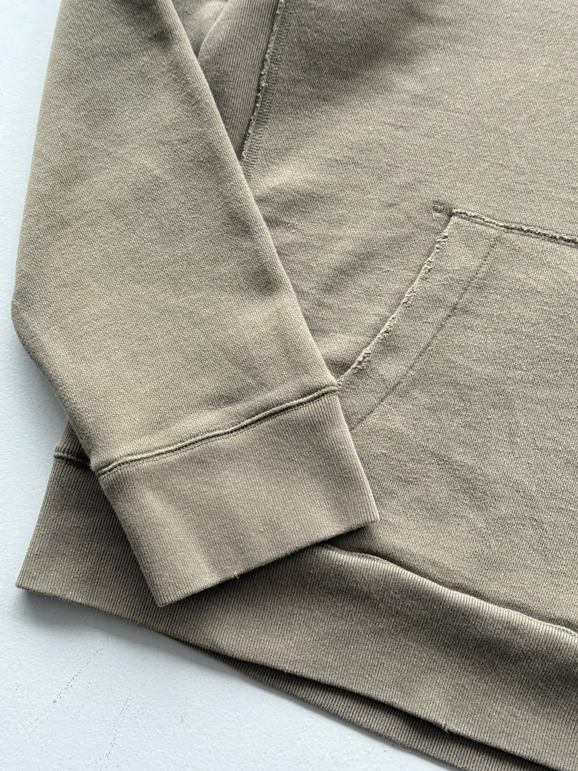 Faded Brown Quiksilver 00's Vintage Y2K Surfer Graphic Hoodie - XXL