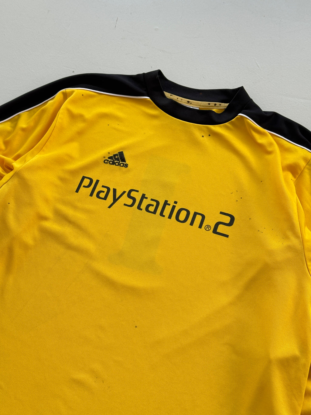 Adidas PlayStation 2 Y2K Vintage Long Sleeve Football Shirt #1 - Medium
