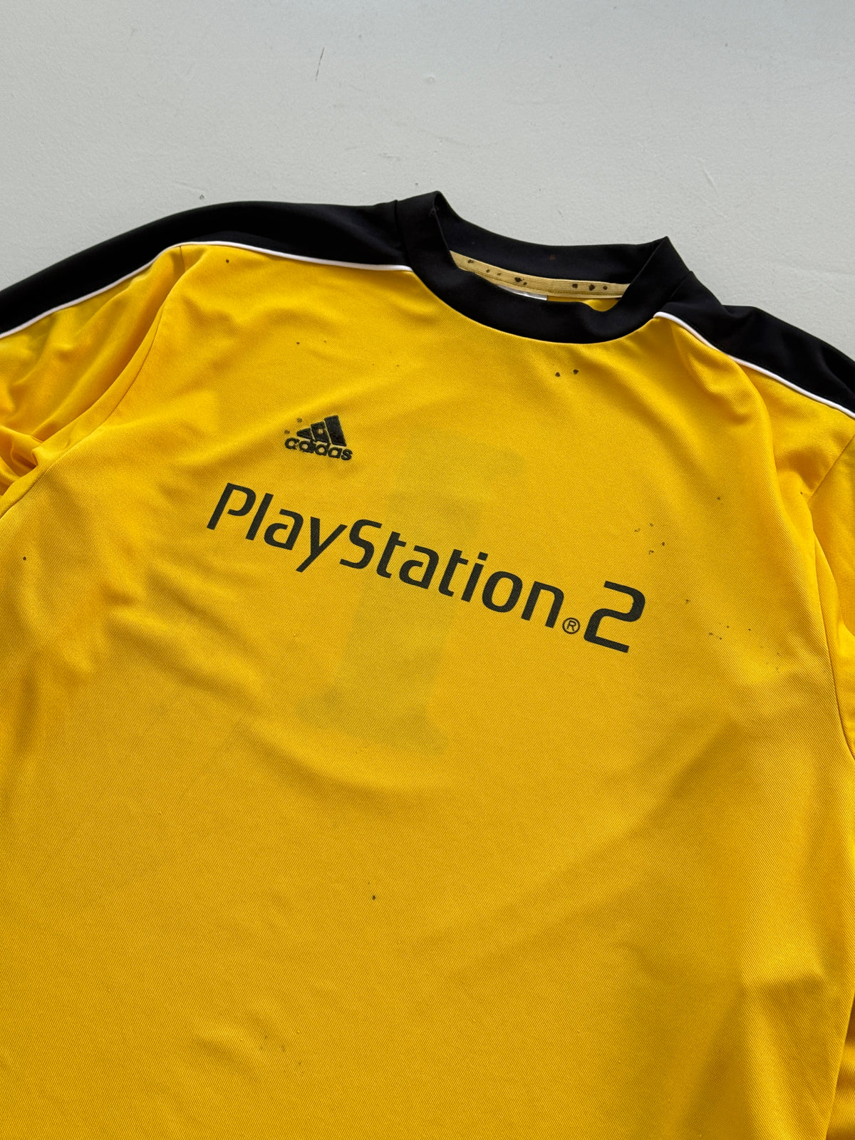 Adidas PlayStation 2 Y2K Vintage Long Sleeve Football Shirt #1 - Medium