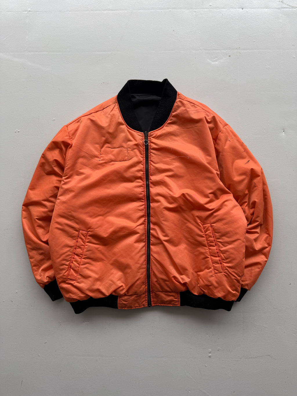 Black Reversible 90's Vintage Bomber Jacket - XXL