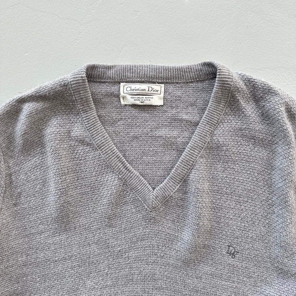 Grey Christian Dior Vintage 90s Sweatshirt - Women’s 8-10 Medium