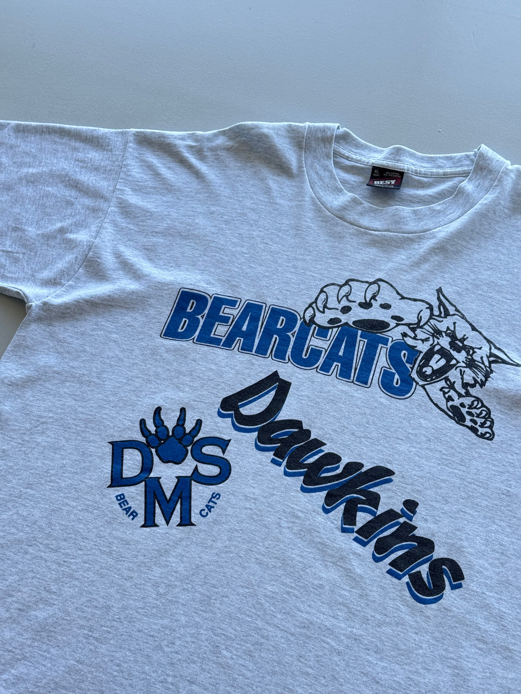 Bearcats Dawkins DSM Single Stitch 90's Vintage T-Shirt - XL