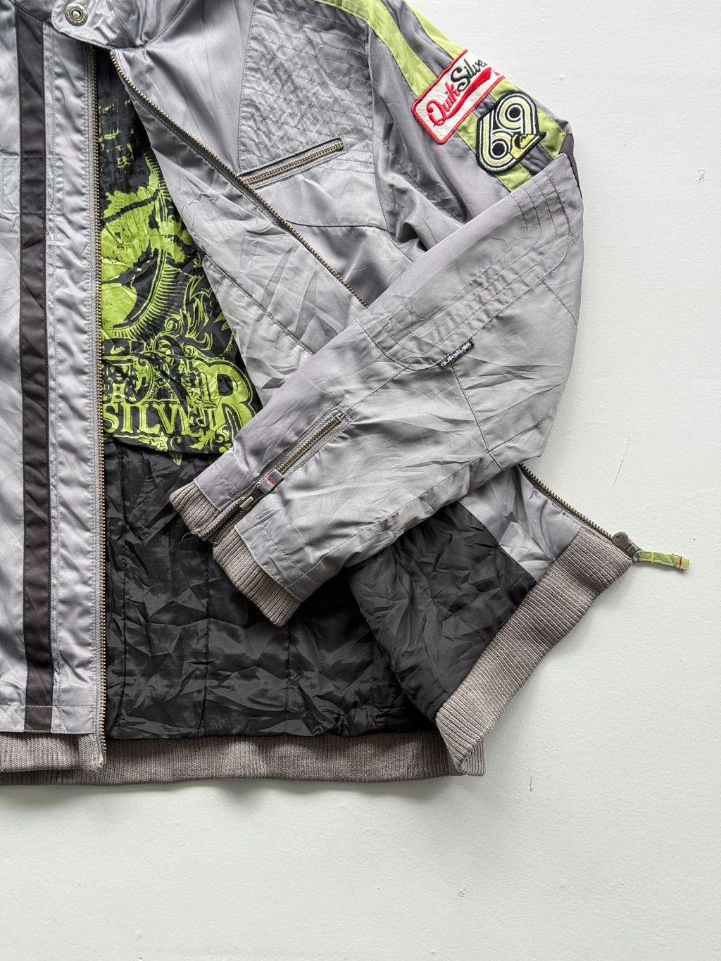 Quiksilver Motorsport Y2K Vintage Racing Jacket - Medium
