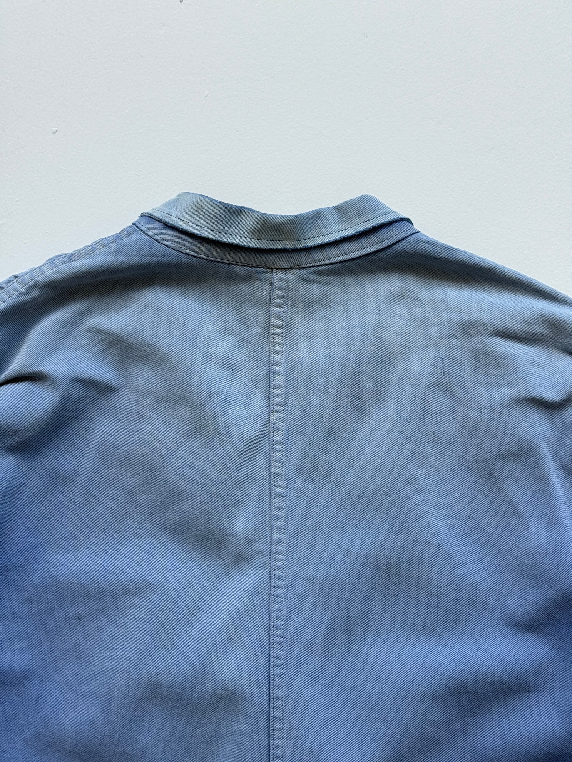 Faded Thrashed French Chore Jacket Blazer 80's Vintage Workwear CH176 - Large