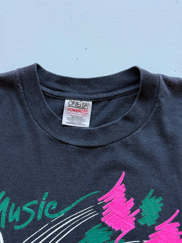 Black High School Music Vintage 90's Graphic T-shirt - Large