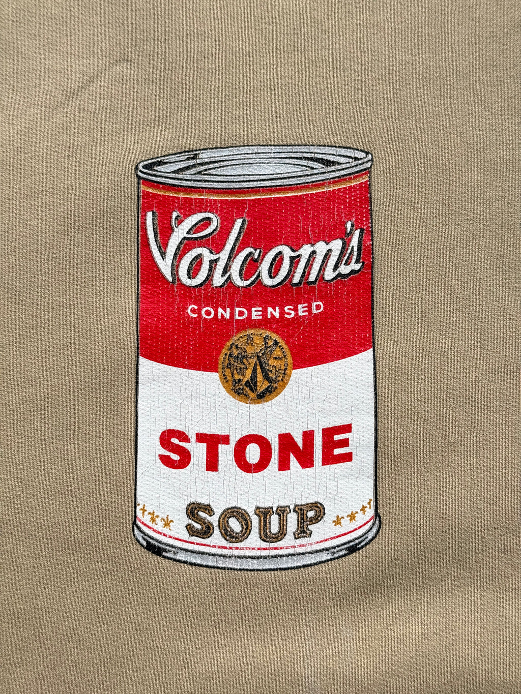 Volcom Stone Soup Campbell's Parody Vintage Sweatshirt - Large