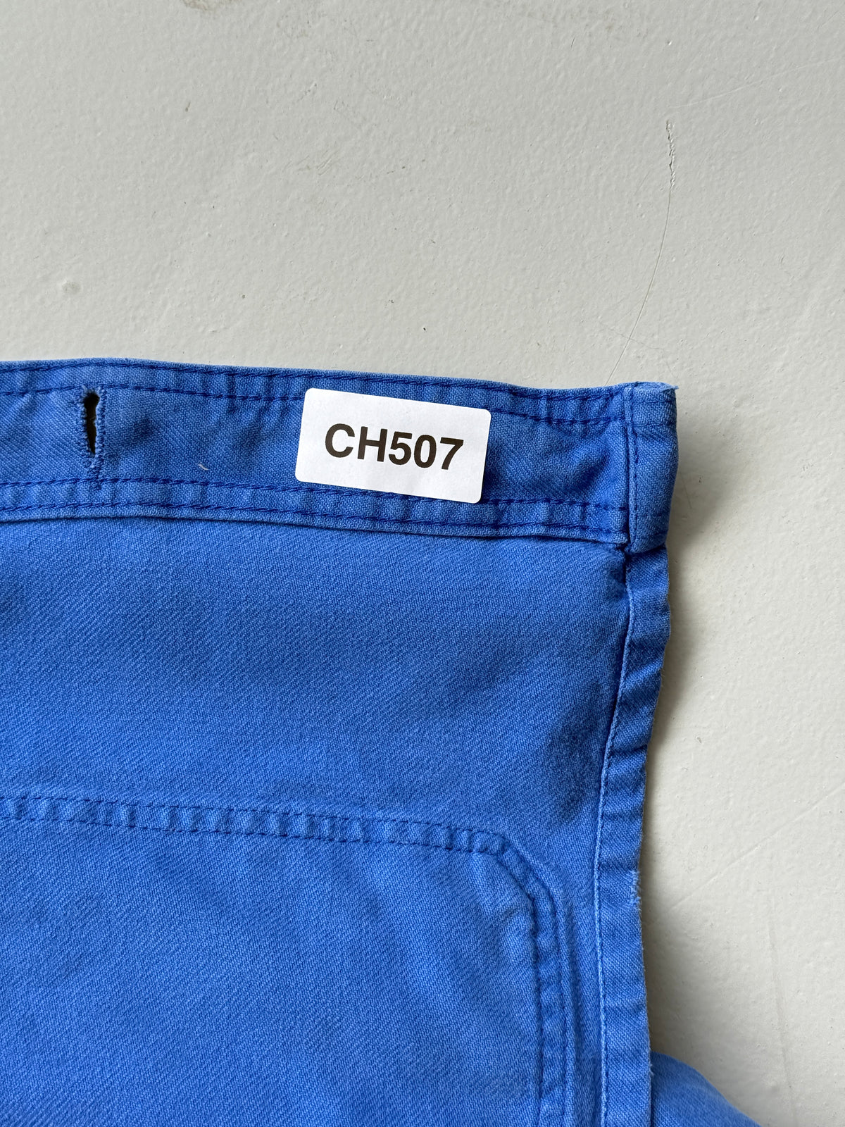Blue French 1960s Vintage Workwear Chore Jacket CH507 - Medium