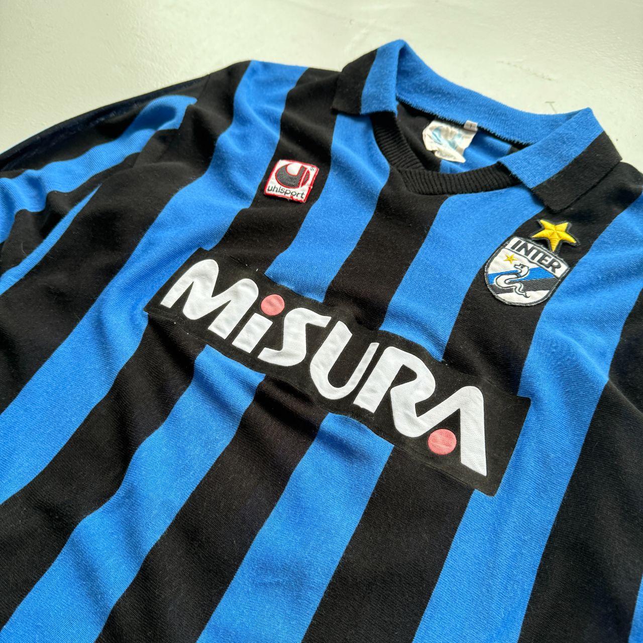 Rare Uhlsport Inter Milan 1988-89 Long Sleeve Football Top - Medium
