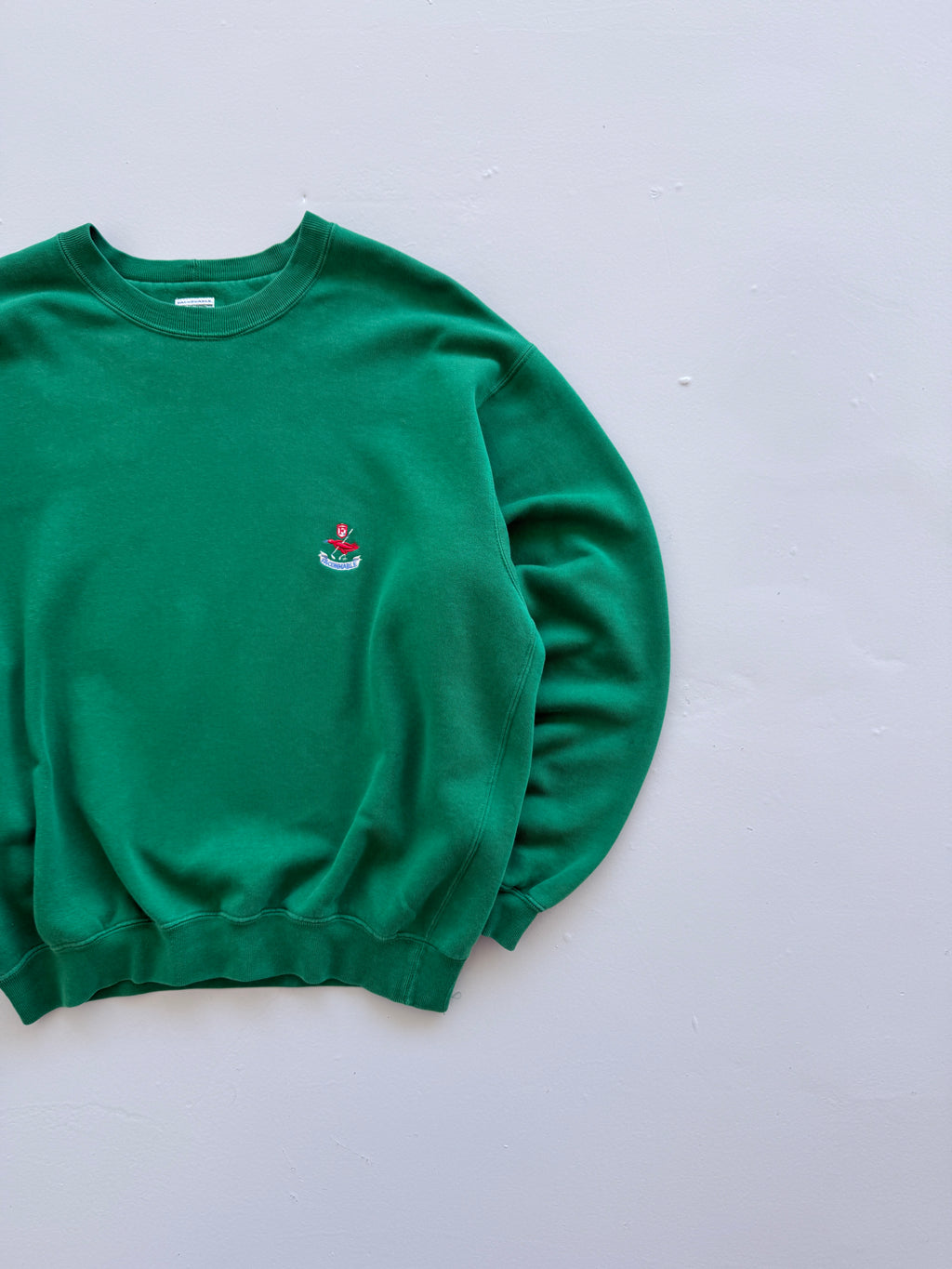 Green Golfing 90's Vintage Made in France Sweatshirt Jumper - Large