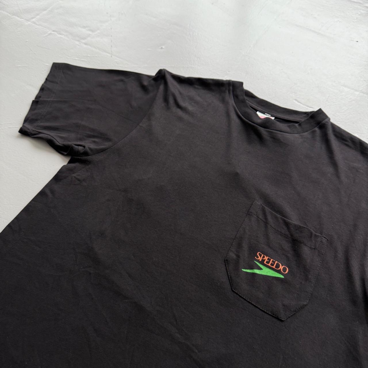 Black Speedo 90s Deadstock Graphic T-Shirt - Medium