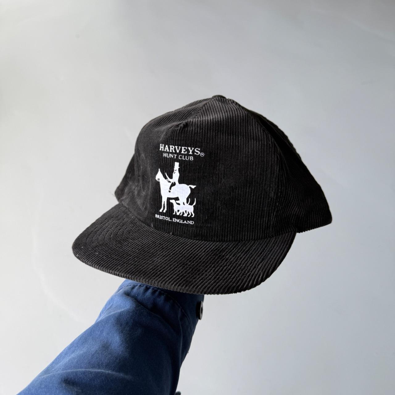 Black Harveys Hunt Club Vintage Cord SnapBack Trucker Cap