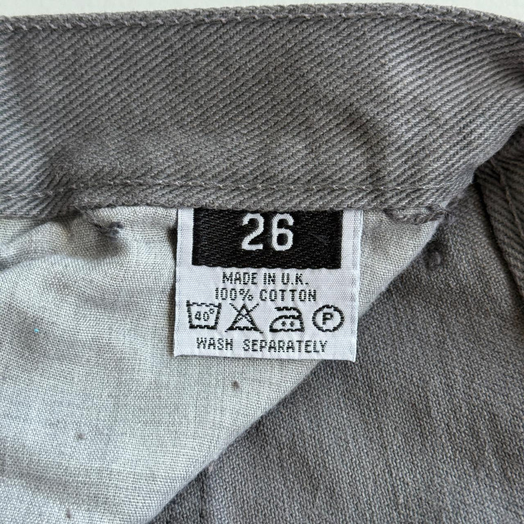 Grey Criminal Damage Cotton Y2K Vintage 00s Wide Leg Cargo's - 26” x 32”