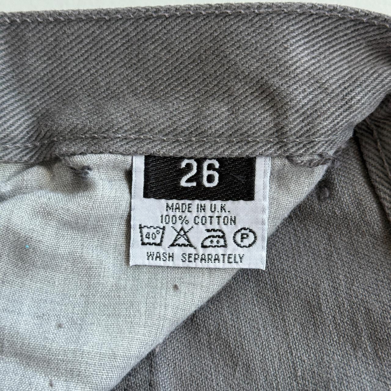 Grey Criminal Damage Cotton Y2K Vintage 00s Wide Leg Cargo's - 26” x 32”