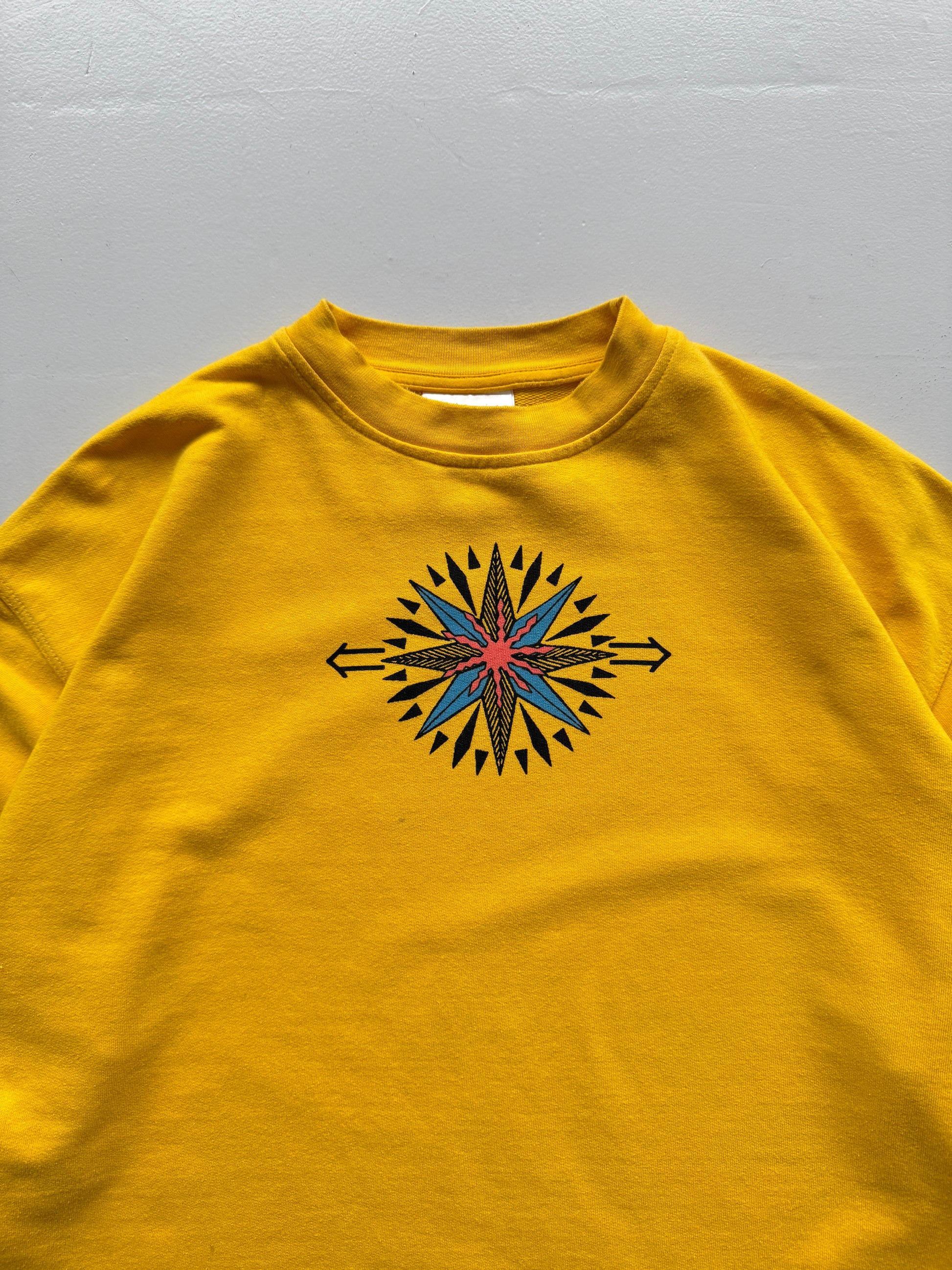 Yellow Chiemsee Surf 90's Vintage Surfer Graphic Sweatshirt Jumper - Large