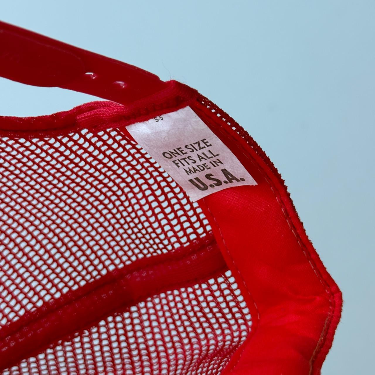White / Red Big A Filters Vintage Foam and Mesh SnapBack Trucker Cap