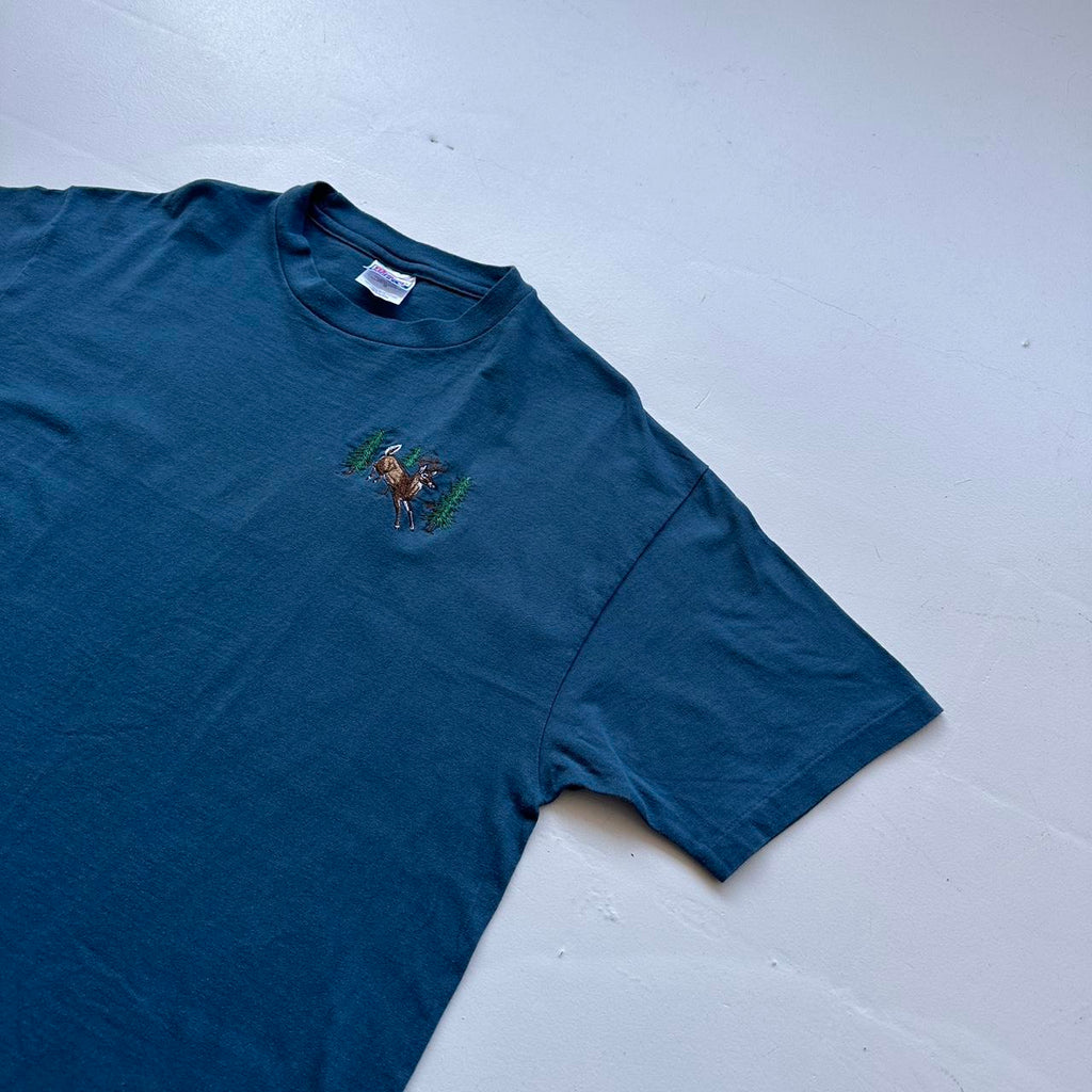 Blue Deer 90s Vintage T-shirt - XL