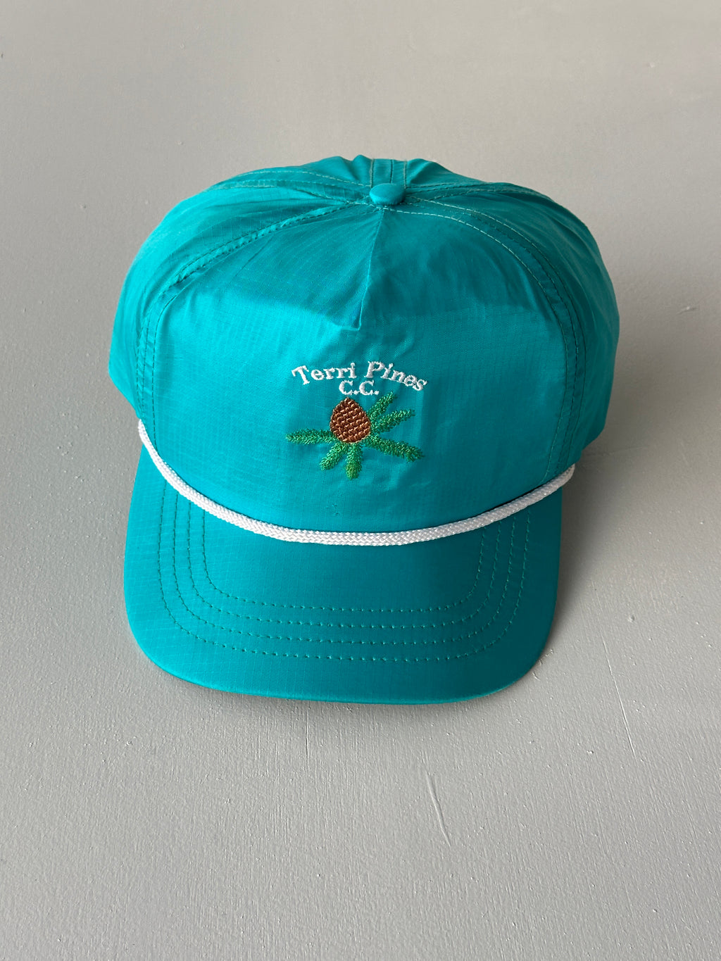 Teal Terri Pines C.C. Golf 90's Vintage SnapBack Trucker Cap