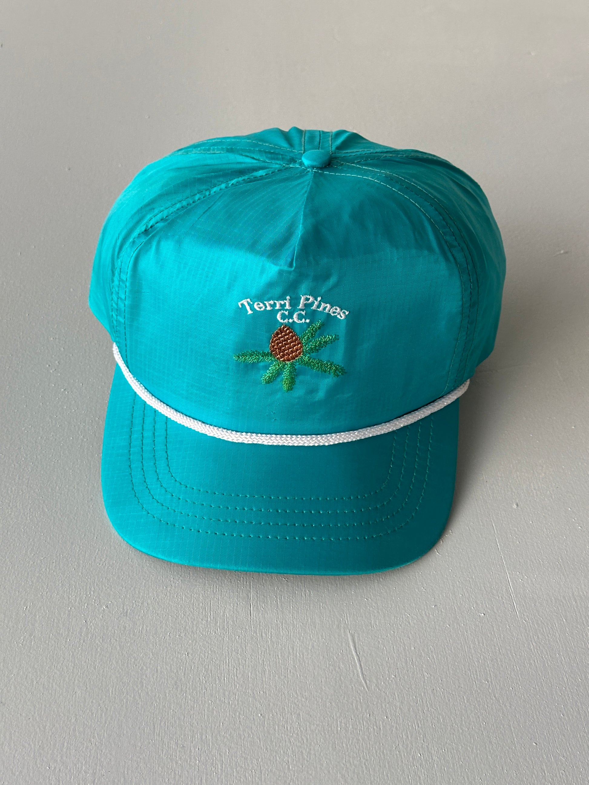 Teal Terri Pines C.C. Golf 90's Vintage SnapBack Trucker Cap