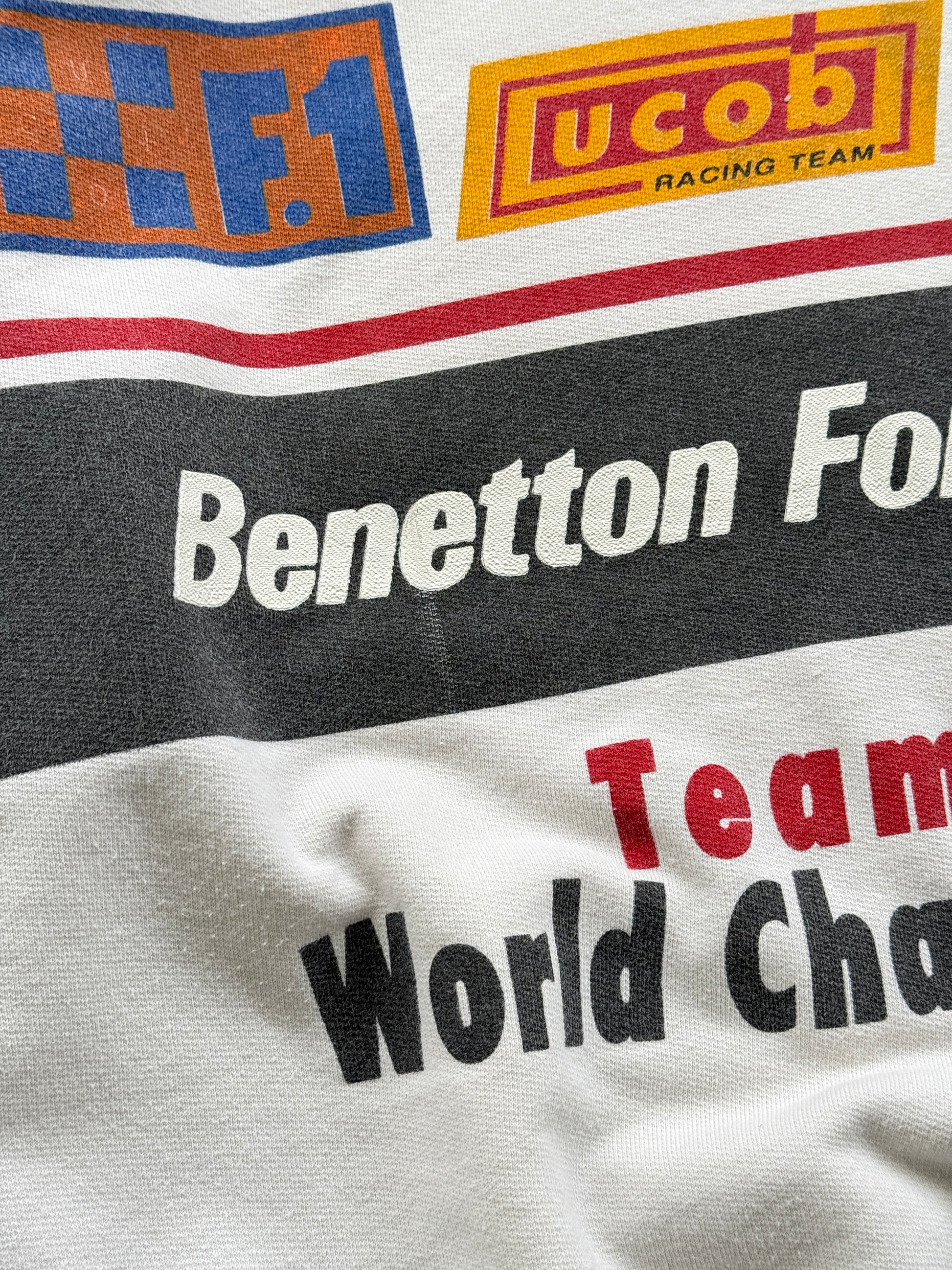 Benetton Formula 1 Team 90 World Champion Made in Italy Vintage Sweatshirt - Med