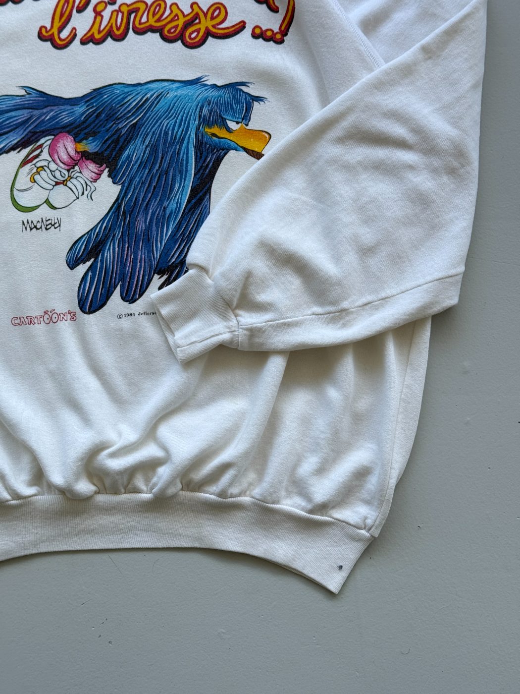 Cartoon's French Bird 80's Vintage Sweatshirt - Large