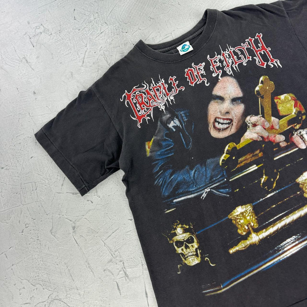 Cradle Of Filth Rare Dani Filth 90s Metal Band T-shirt - Large