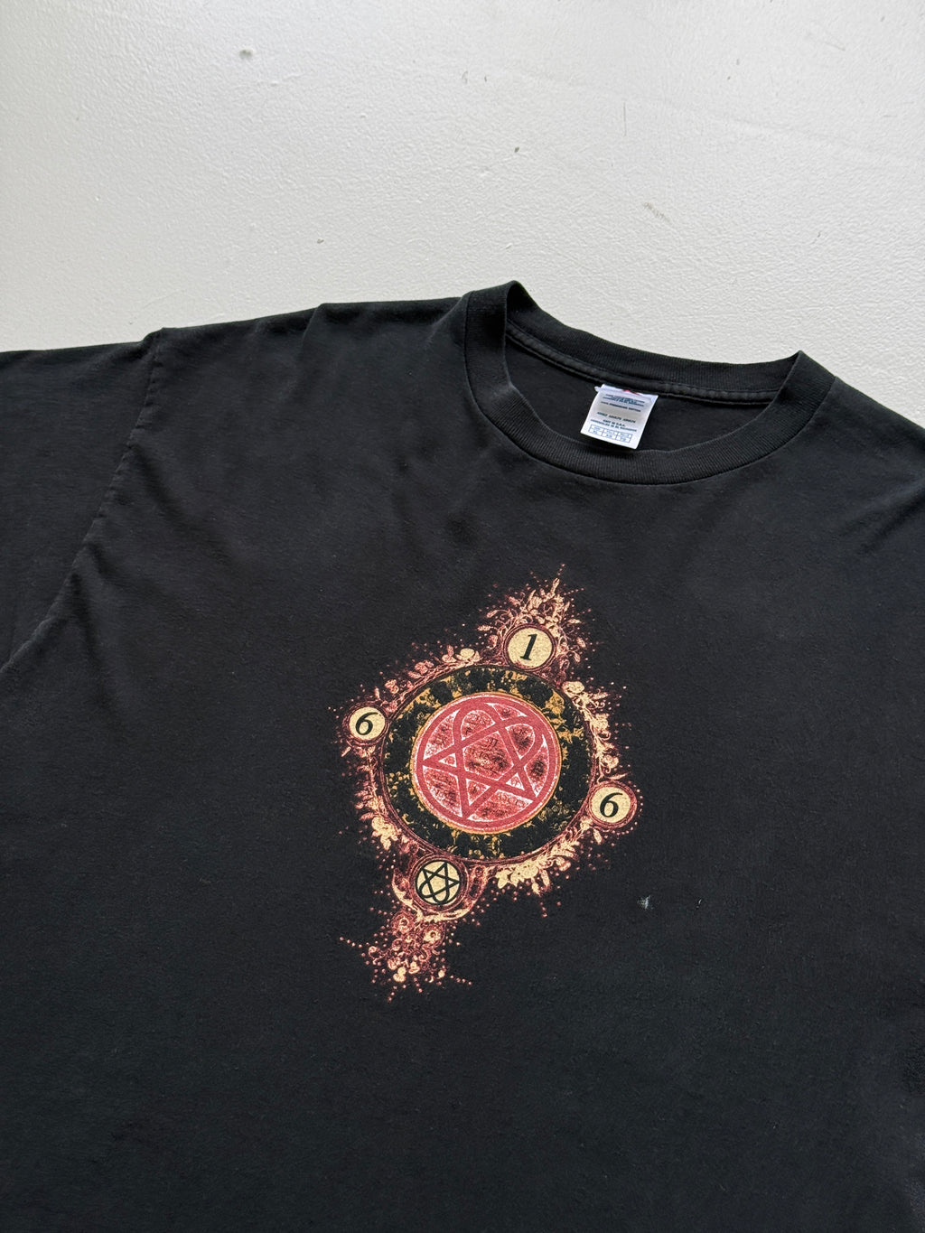 Black H.I.M. Heartagram 616 Mid-2000's Vintage Band Graphic T-Shirt - Large
