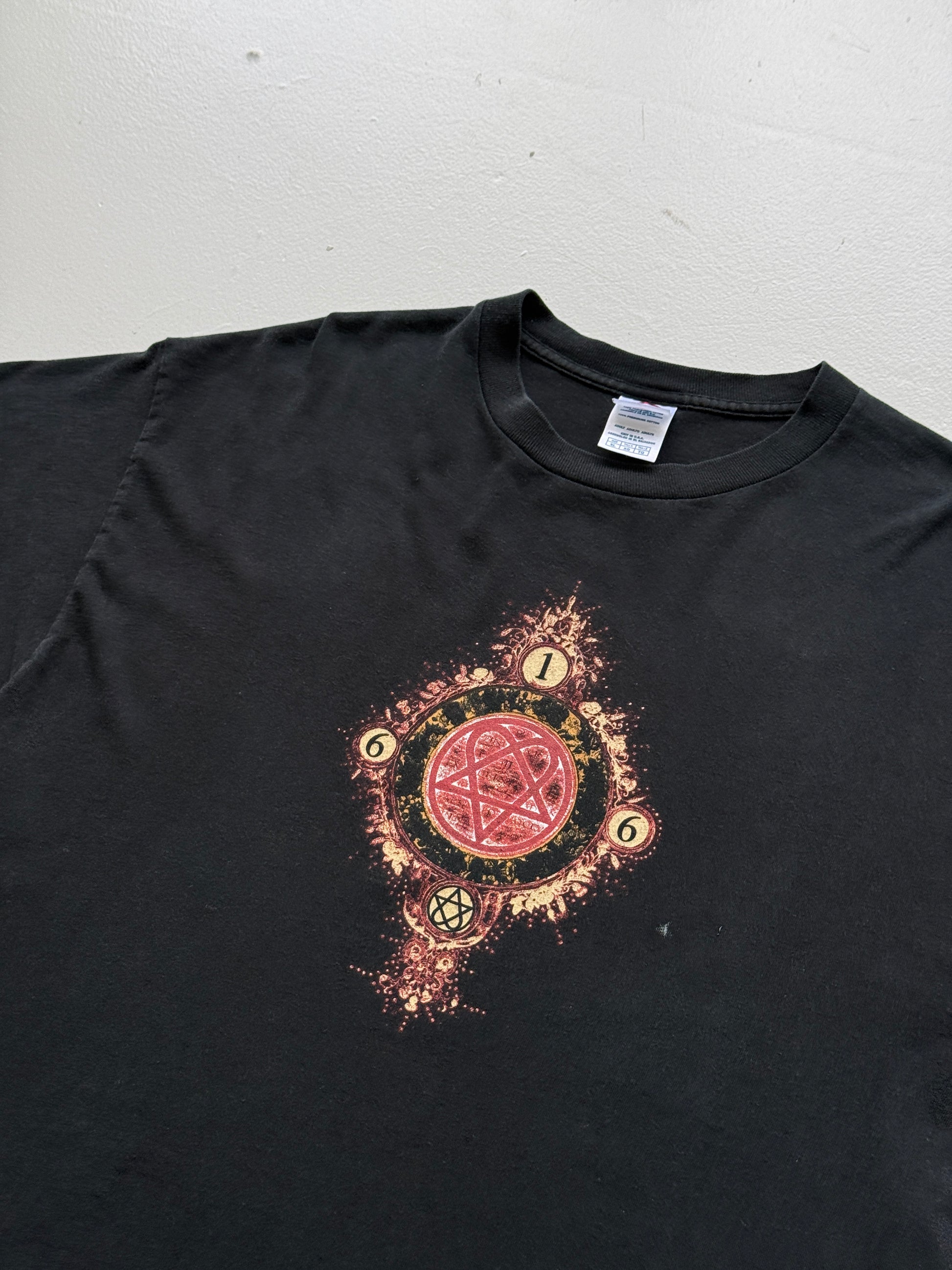 Black H.I.M. Heartagram 616 Mid-2000's Vintage Band Graphic T-Shirt - Large