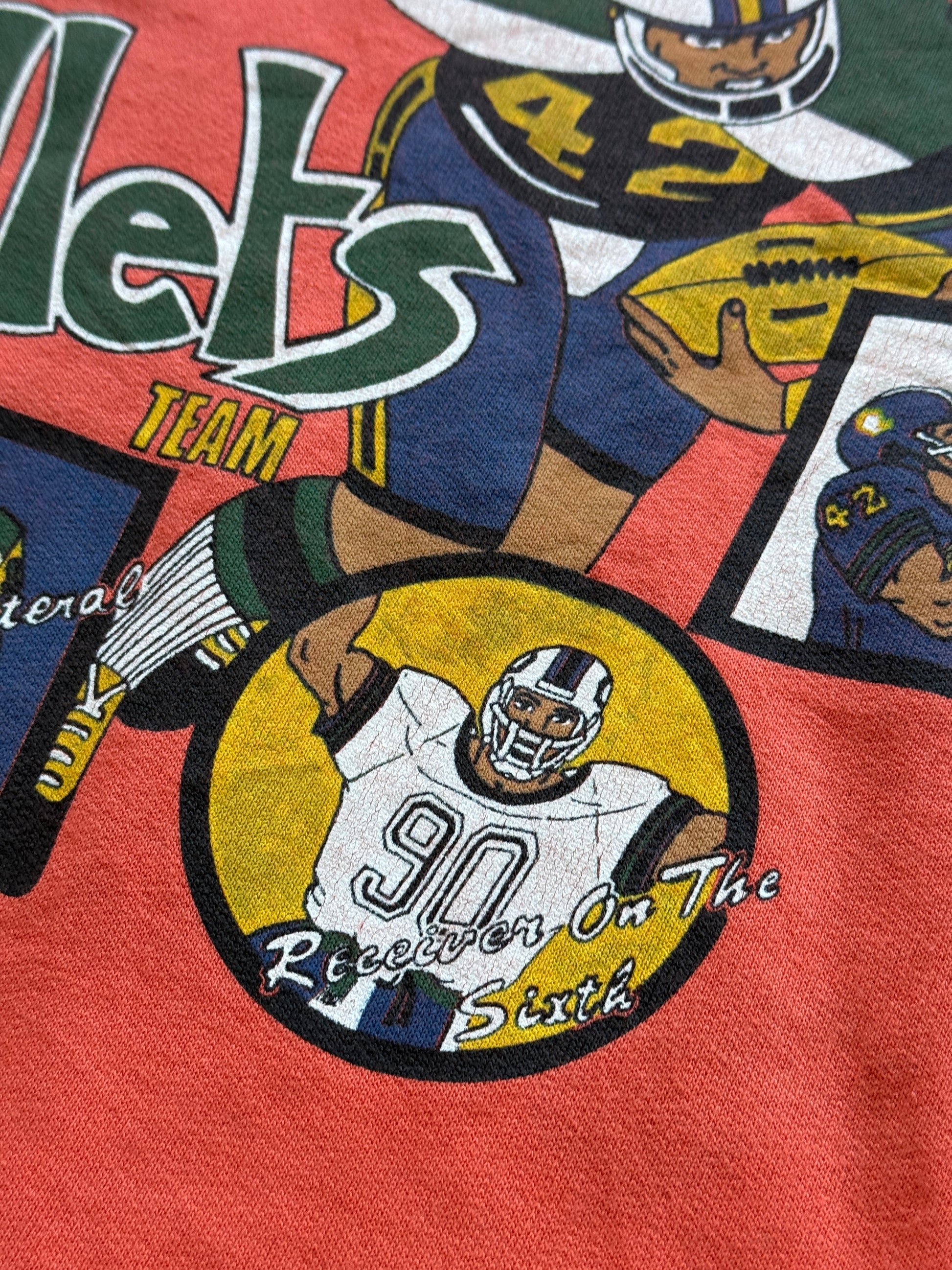 Orange Cleveland Bullets 90's Vintage Graphic Sweatshirt Jumper - Medium