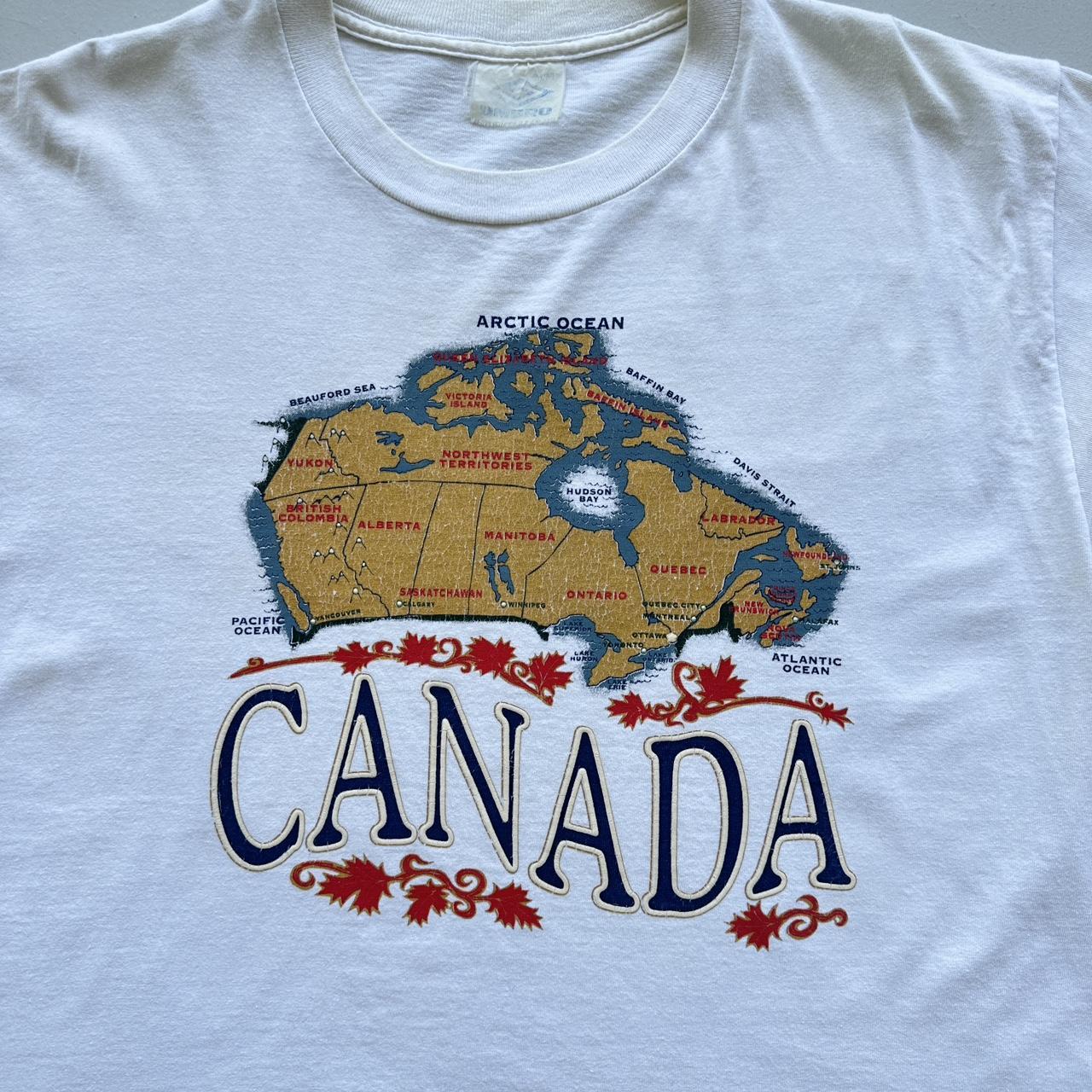 White Canada Tourist Vintage 90's T-shirt - XL