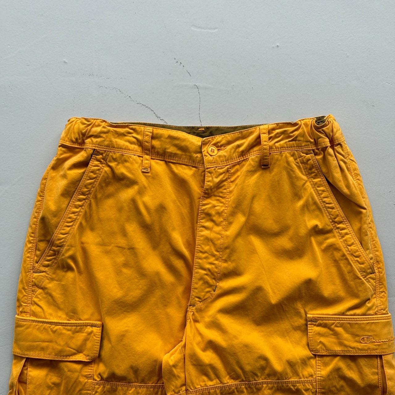 Yellow Champion 90’s Deadstock Baggy Cargo Shorts - W30 x L9