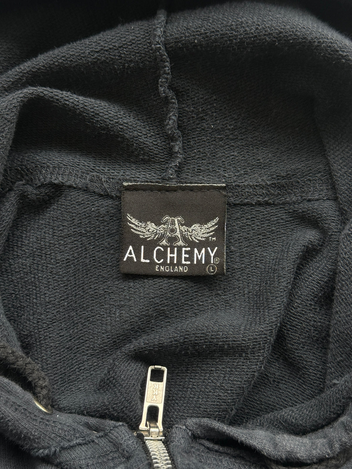 Alchemy England Dragon Cross Y2K Vintage Zip Hoodie - Women's 8-10 / XS