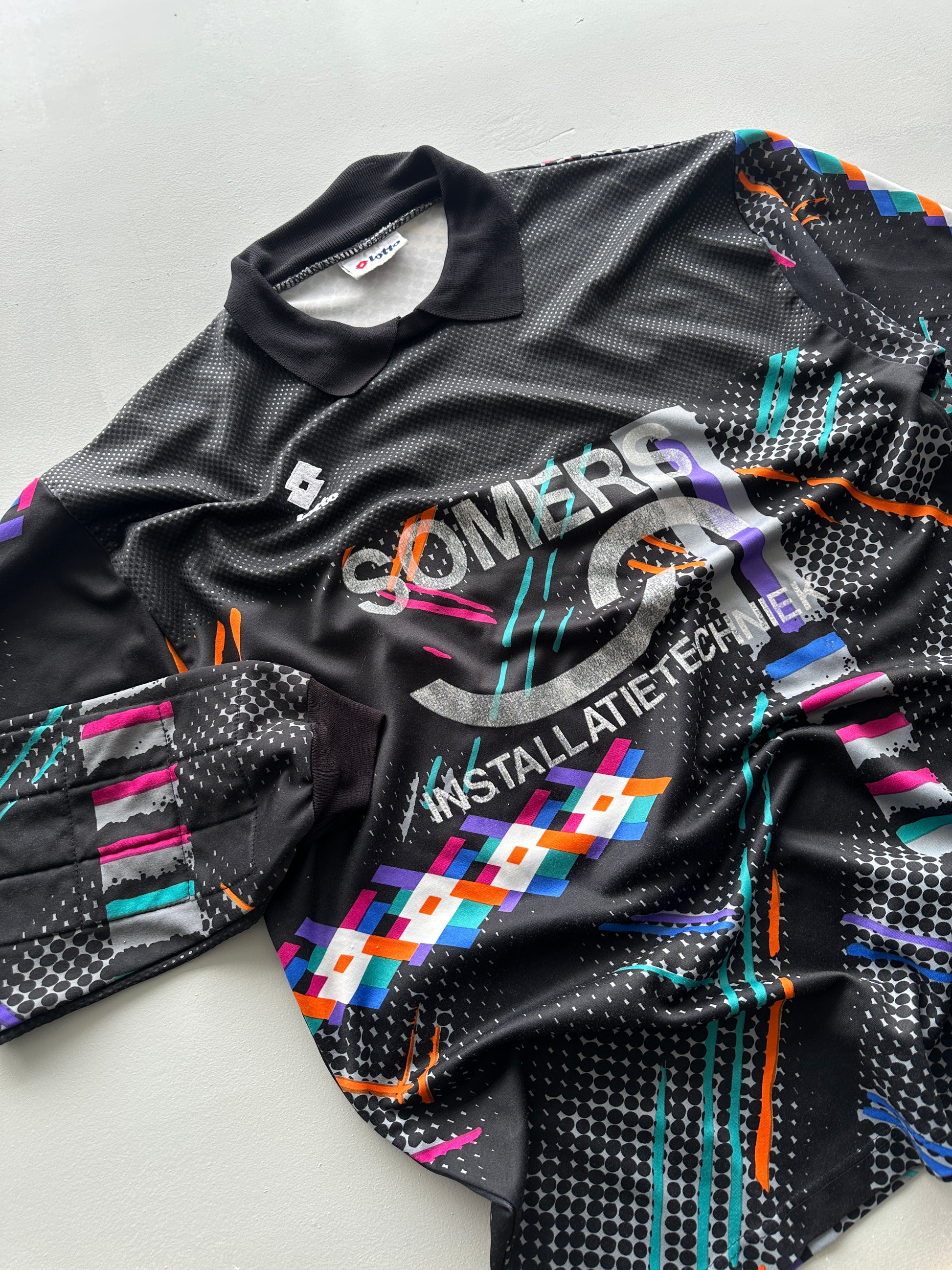 Lotto Somers Installatietechniek 90's Vintage Goalkeeper Football Shirt - Large