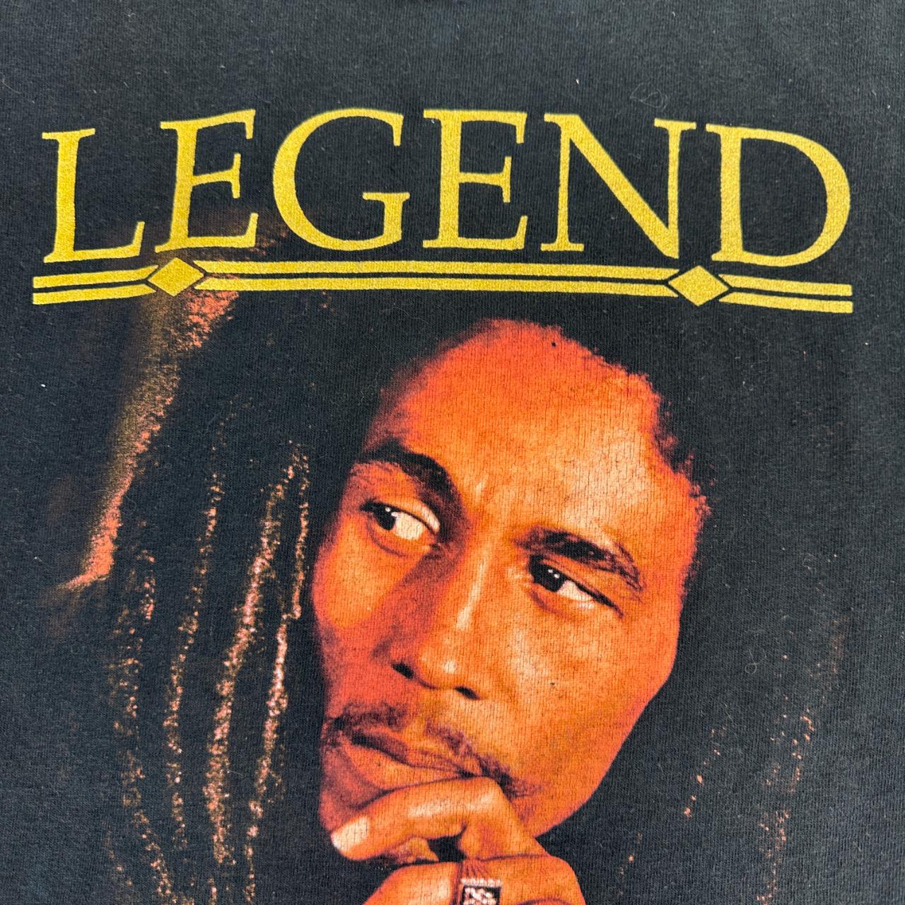 Bob Marley Black Vintage Metal Band T-shirt - Small