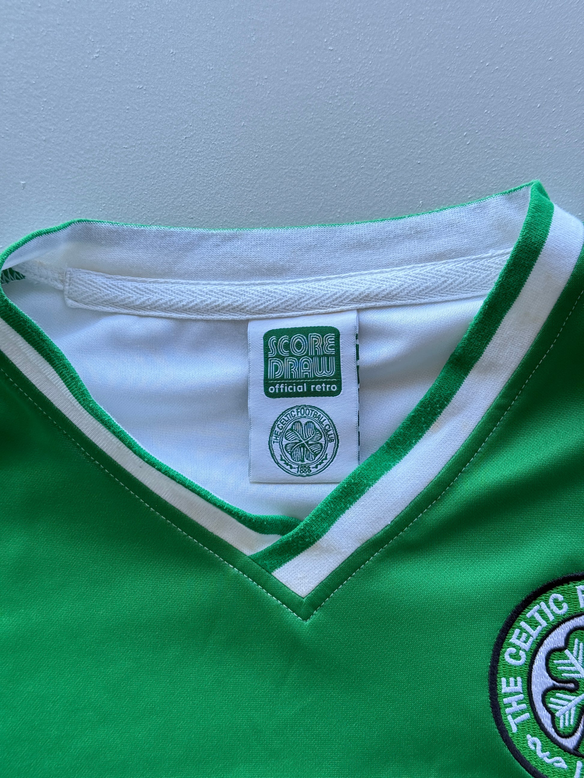 Score Draw Celtic FC CR Smith Retro Vintage Football Shirt - XL