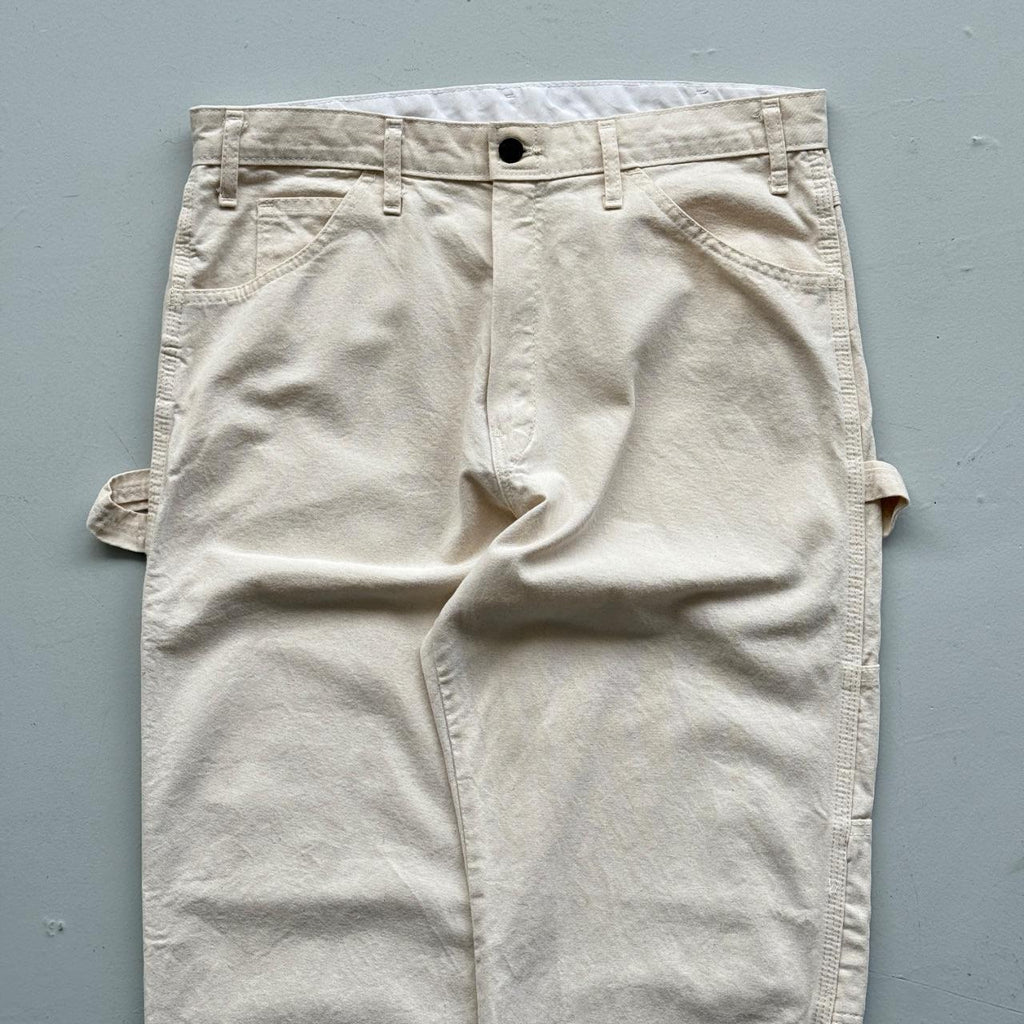 Cream Ecru Dickies 00’s Vintage Carpenter Trousers - W34 x L29
