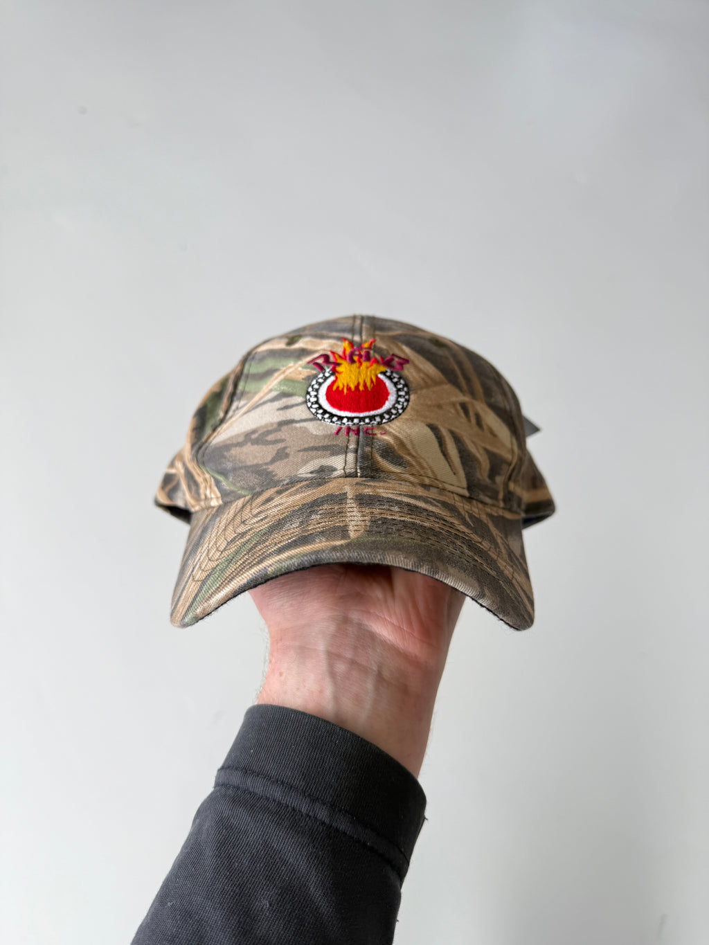 Green Camo RAB INC. Vintage Cotton SnapBack Trucker Cap