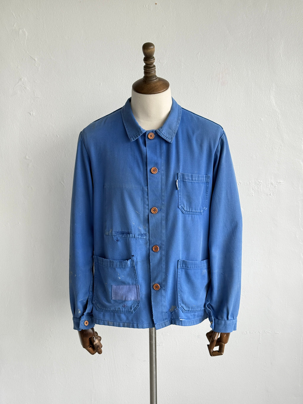 Blue Molinel Depuis Vintage Workwear Chore Jacket CH392 - Medium