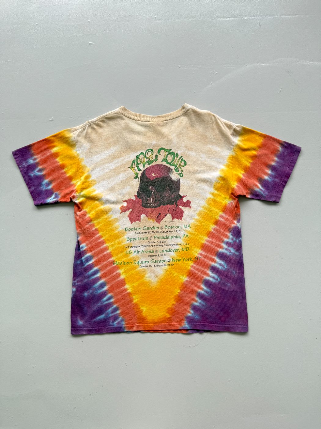 Grateful Dead Fall Tour 1994 Tie-Dye Vintage Graphic T-Shirt - Large