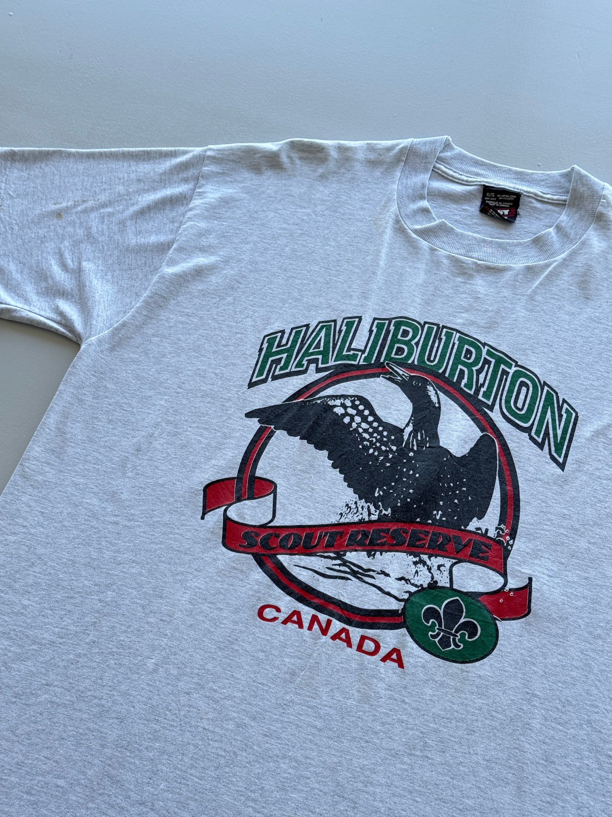 Taurus Haliburton Scout Reserve Canada 90s Vintage Single Stitch T-Shirt - XL