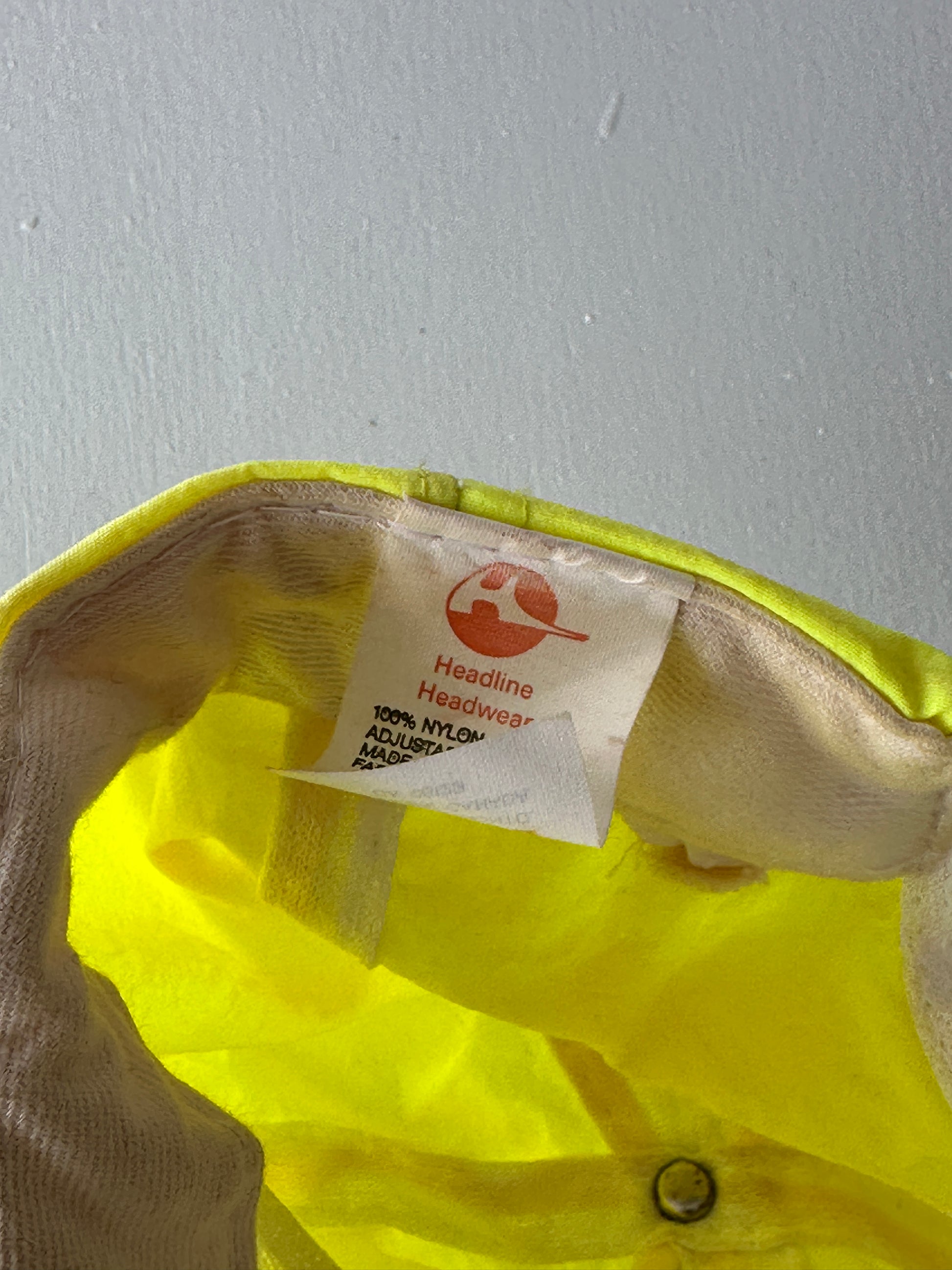 Neon Yellow Riverport 90's Vintage SnapBack Trucker Cap