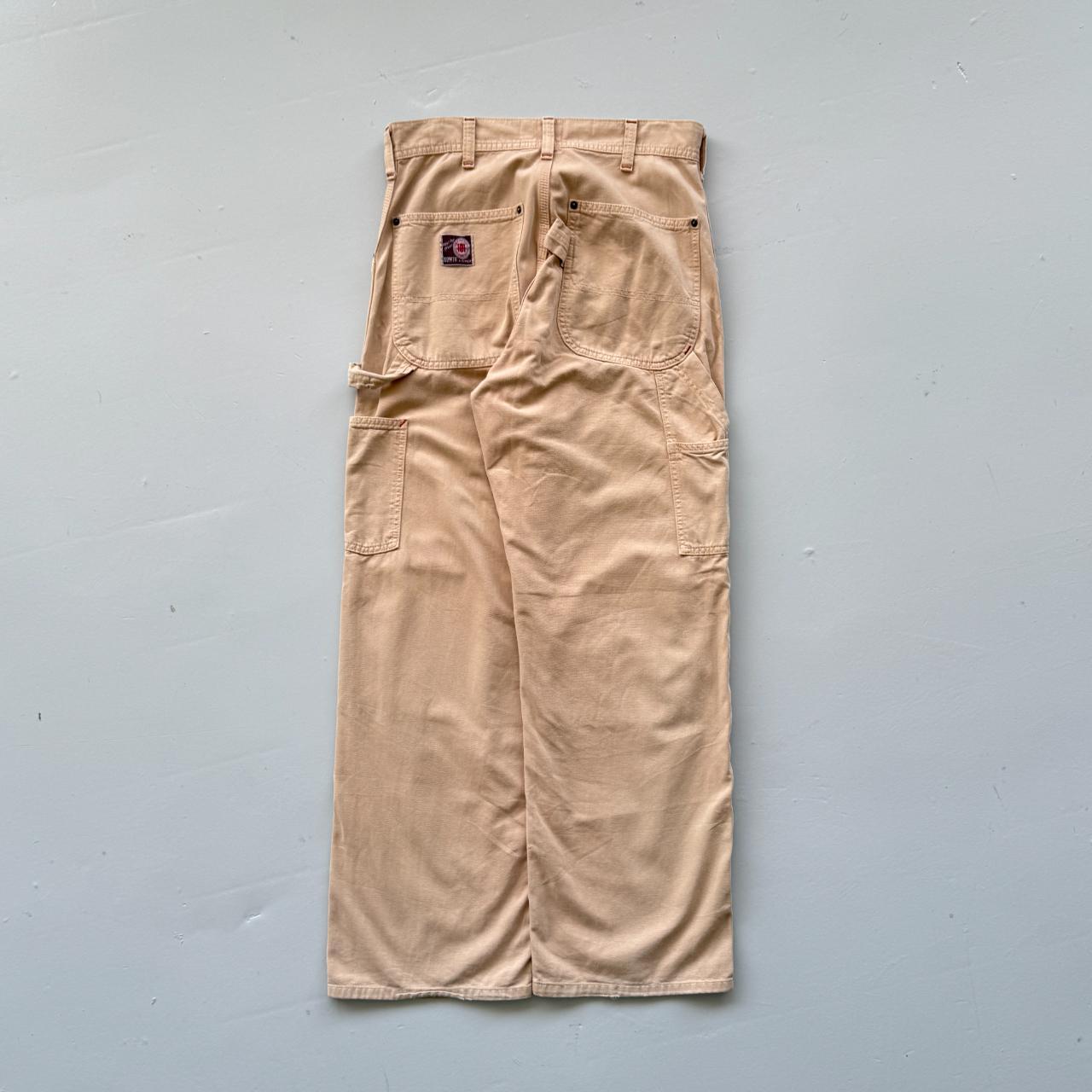 Cream Edwin 101 Canvas Carpenter 90's Vintage Pants - 28” x 29”