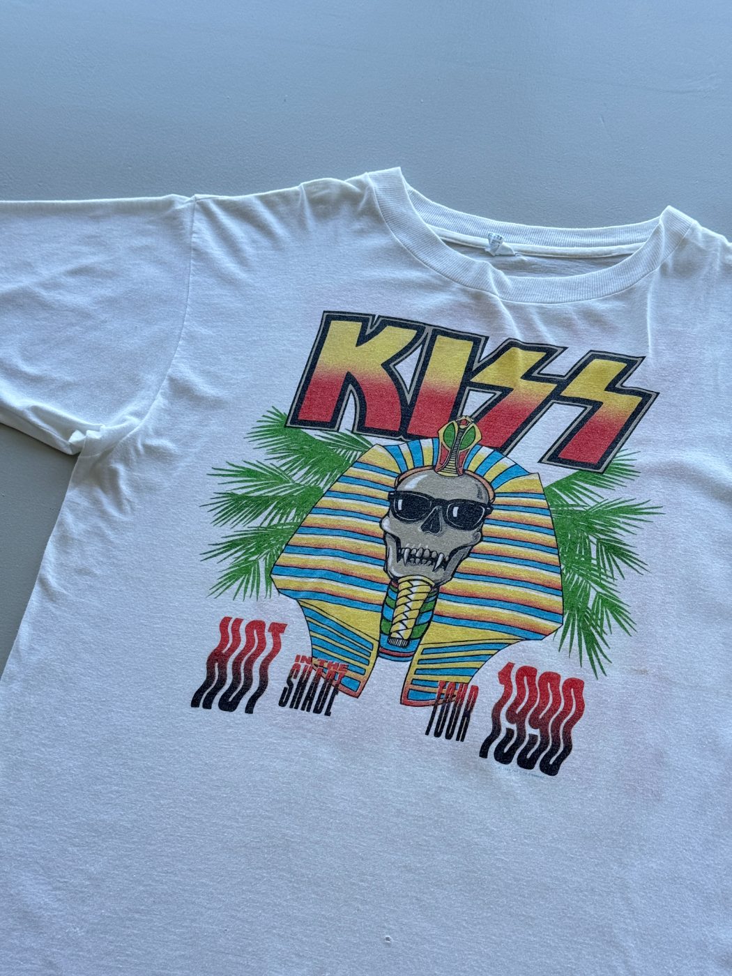 KISS Hot In The Shade Tour 1990 Vintage Band T-Shirt - Large