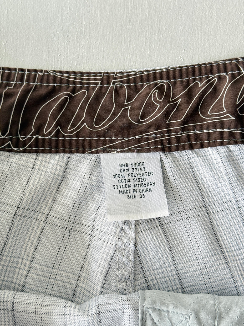 Billabong Plaid Y2K Vintage Board Shorts - 38