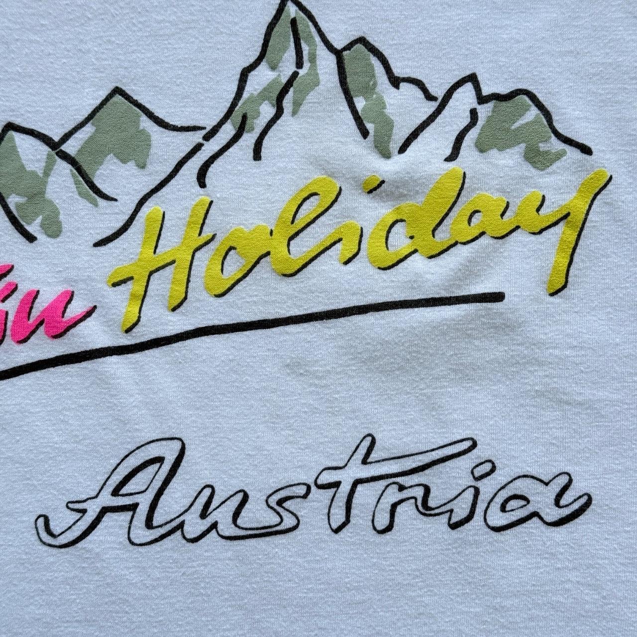 White Mountain Holiday 80s Tourist Vintage T-shirt - XXL