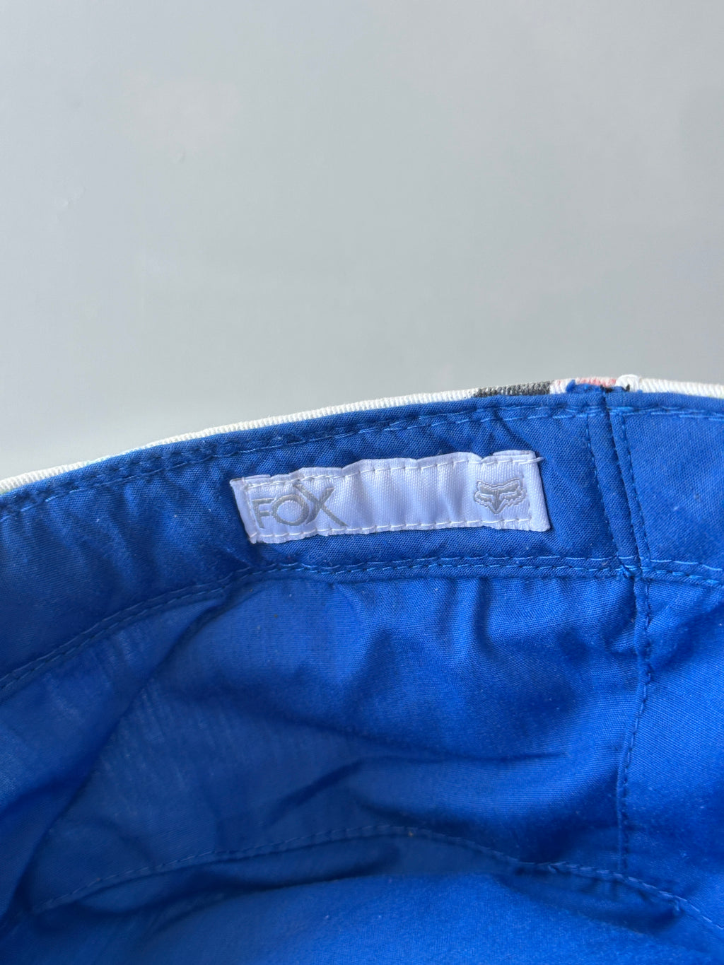 FOX White Studded Y2K Cadet Cap Military Style 00's Grunge Aesthetic