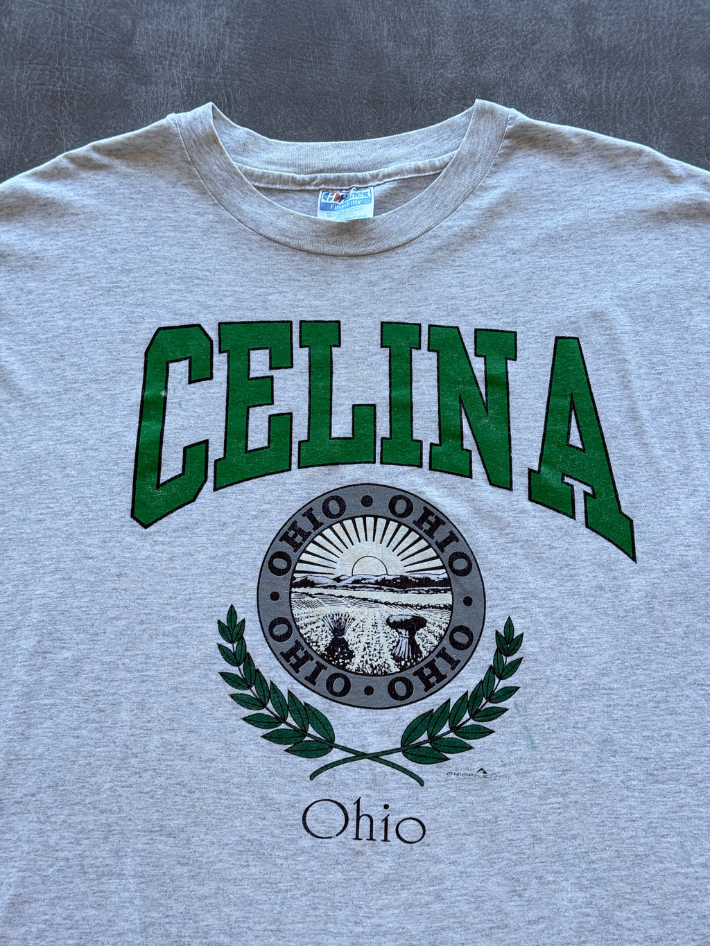 Grey Celina Ohio 90's Vintage Single Stitch Graphic T-Shirt - XXL