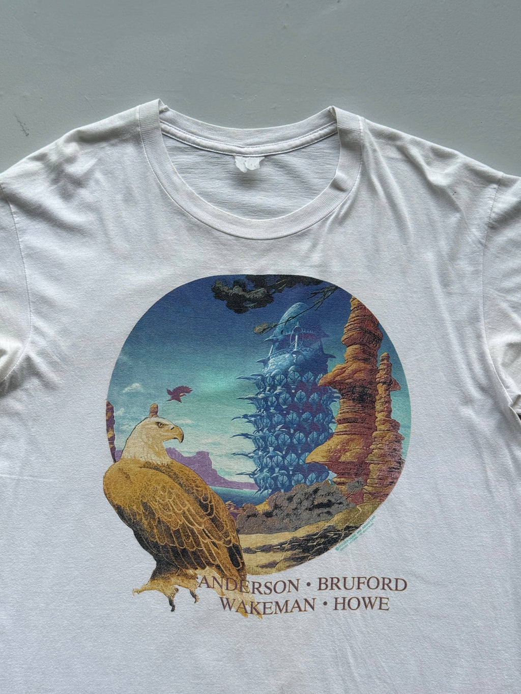Anderson Bruford Wakeman Howe YES Tour 1989 Vintage Band T-Shirt - Large