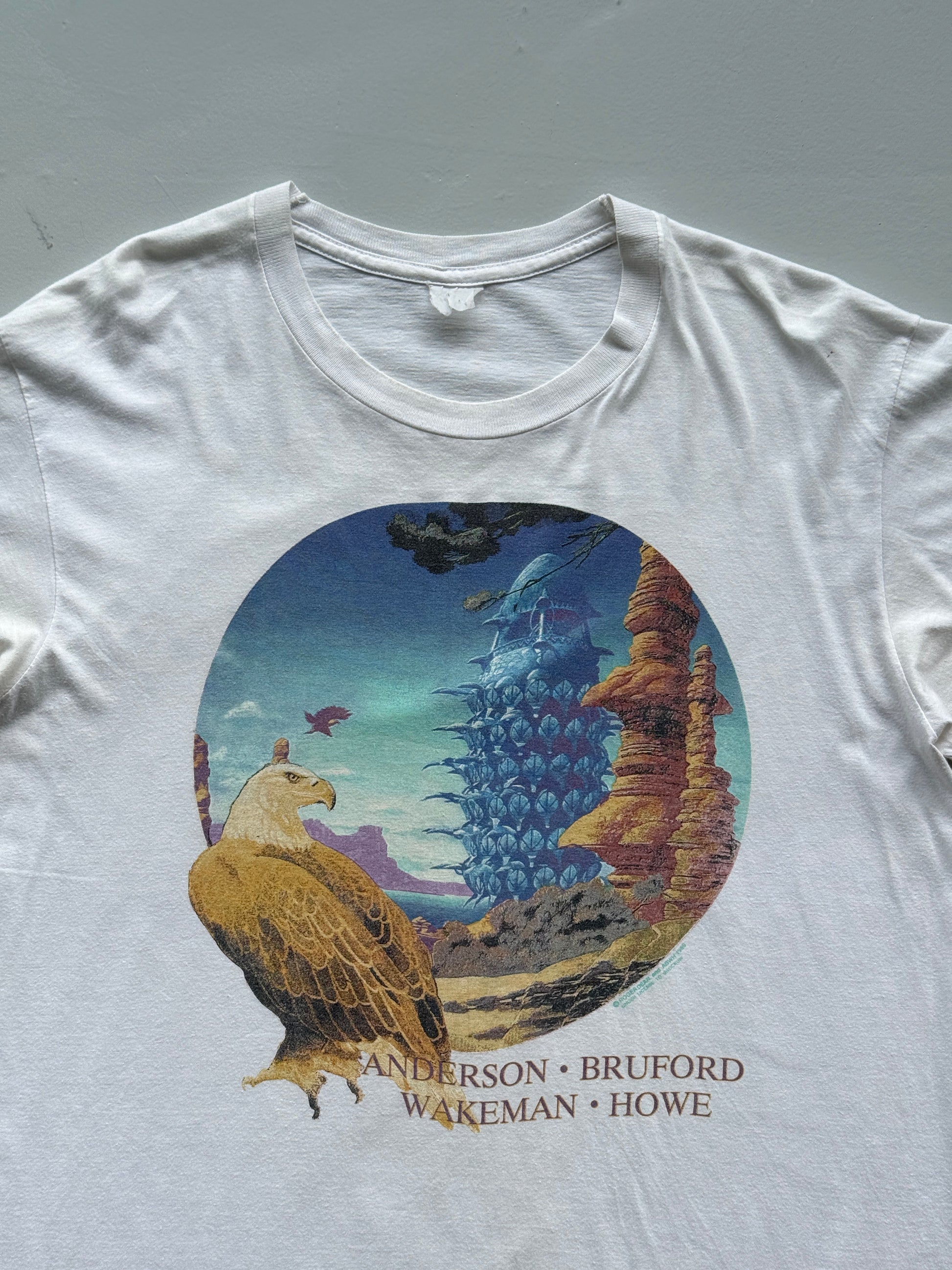 Anderson Bruford Wakeman Howe YES Tour 1989 Vintage Band T-Shirt - Large